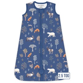 Mama Cheetah Baby Sleep Sack 2.5 TOG, Organic Cotton Baby Wearable Blanket with Two-Way Zipper, Swaddle Transition Baby Sleeping Bag for Newborn Infant Toddler Boy Girl, 18-24 Months