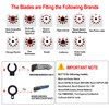 LABOFiC 6Pcs Diamond Oscillating Blades, Universal Grout Oscillating Multi Tool