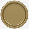 Unique 33252EU Eco-Friendly Paper Plates-23 cm-Gold Colour-16 Count (Pack of