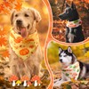 Chunful 100 Pieces Fall Dog Bandanas Bulk Autumn Pet Bandanas