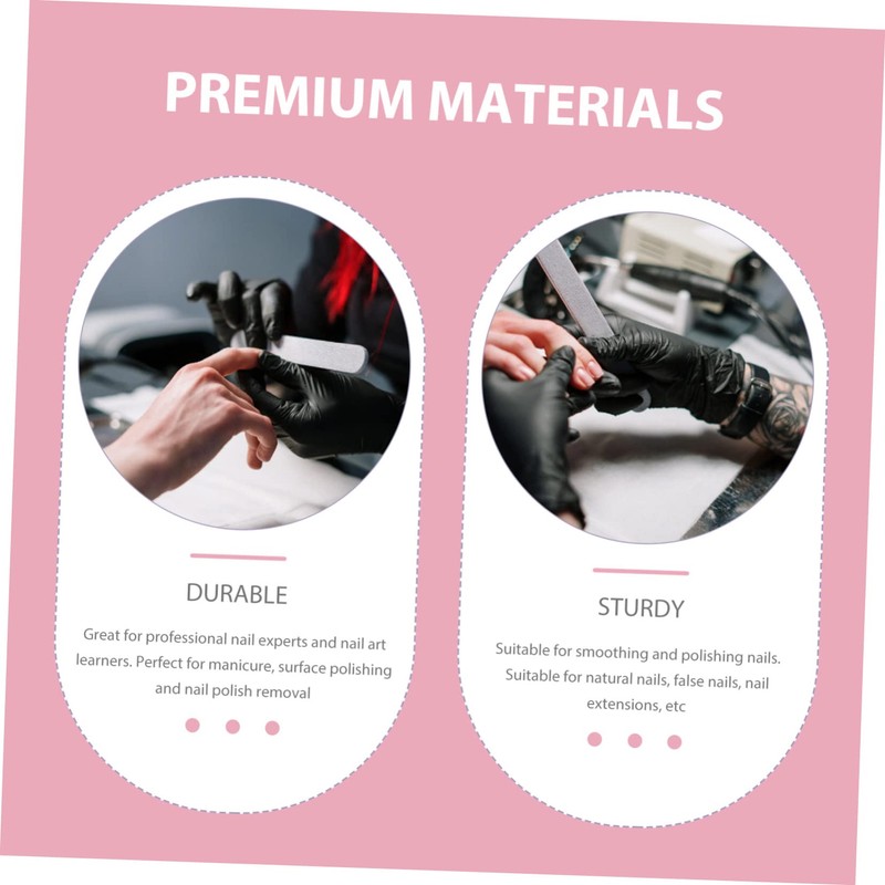 Healvian 50pcs Buffer Block Sponge Spong Nail Buffer Sponge Nail