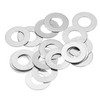 sourcing map M6 304 Stainless Steel Flat Washers, 20pcs 6x12x0.3mm