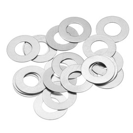 sourcing map M6 304 Stainless Steel Flat Washers, 20pcs 6x12x0.3mm Ultra Thin Flat Spacers for Screw Bolt, Electronic Repair, Automotive