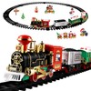 Christmas Electric Train Set Around The Christmas Tree Battery-Powered Train