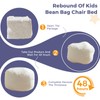 MAXYOYO Kids Bean Bag Chair Bed, Convertible Children Bean Chair