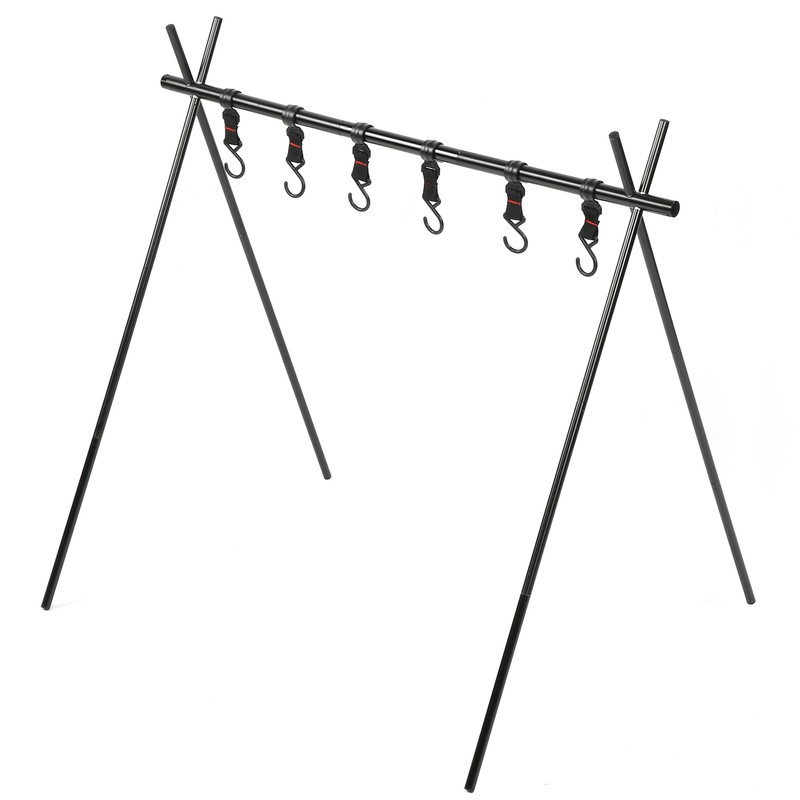 Outdoor Camping Equipment Hanging Rack Foldable Stand Shelf Hanger with
