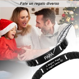 CheersLife Vater Armband, Vater Geschenk, Vater Geburtstag Geschenk von Sohn und Tochter, Vater Armband it