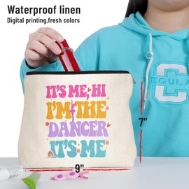 Jumkook I'm the Dancer, Dancer Gifts, Dance Teacher Gifts Dancing Ballet Girl Gift Makeup Bag Funny Cosmetic Bags for Women Girls Female Daughter Sister Best Friend Birthday Appreciation Graduation