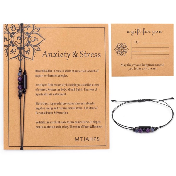 Protection Bracelet, energy protection, empath protection black obsidian Crystals and