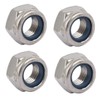 TA-VIGOR 4Pcs Hex Lock Nuts, M12 x 1.5mm Pitch Metric