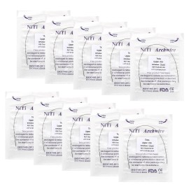 CAREPACY 10Packs Dental Orthodontic Cu-Ni-Ti (Copper Nickel Titanium) Round Arch Wires CE - 016 upper *10PCS