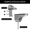 CHMYY 4 Pcs Metal Bracket, Glass Shelf Bracket, Adjustable Zinc