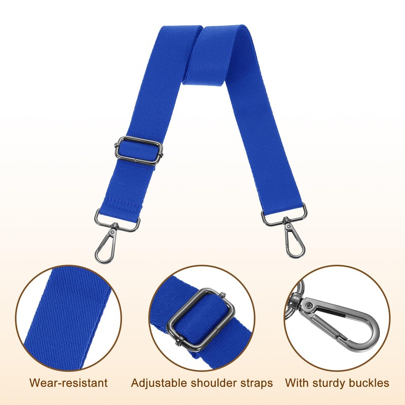sourcing map Wide Shoulder Strap, 3.8cm Adjustable Purse Strap Replacement