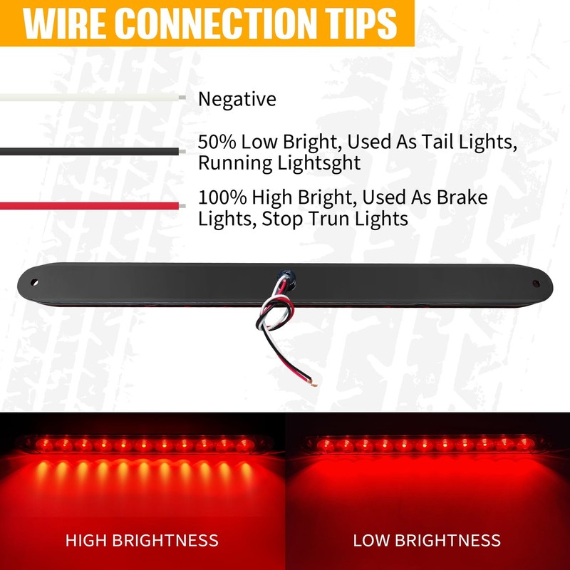 Gonice Complete LED Trailer Light Kit, Super Bright Submersible Boat