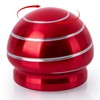 INOVASHON Hypnotic Desk Toy, Kinetic Stress Ball for Relief, Silent Metal Spinning Illusion Fidget Toys, Mushroom Shaped Office Spinning Ball for All Age, Gift for Men Woman Boy Girl (39mm Red)