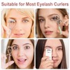 Pack of 50 Eyelash Curler Rubber Pads with Transparent Storage