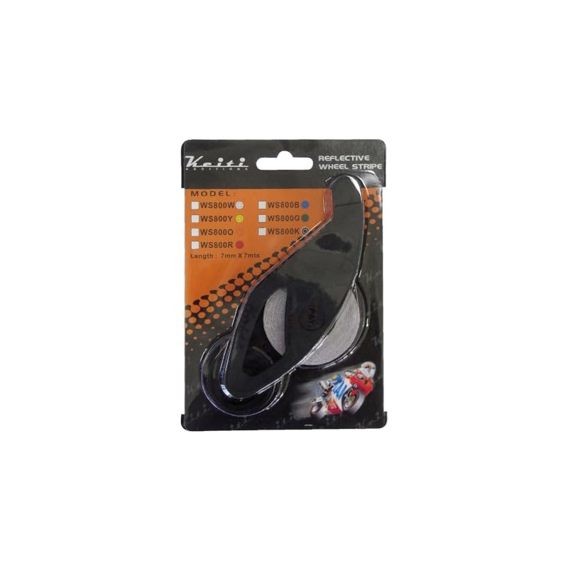 Keiti Reflective Sticker Strip Black