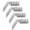 4Pcs 3 Inch Double Crossbar Hanger Backdrop Hanger for Pipe