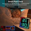 REYLAX LED Pixel Art Display 16x16-Smart Alarm Clock RGB Pixel