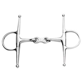 Korsteel Stainless Steel French Link Full Cheek Snaffle Bit 4.75"