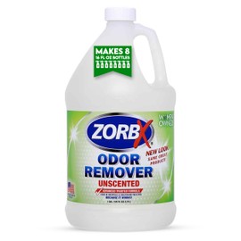 ZORBX Unscented Odor Eliminator Spray 128 Oz, 1 Gallon - Used in Hospitals & Healthcare Facilities - Advanced Trusted Odor Remover Formula - All-Purpose Deodorizer for Dog, Cat, Home, Carpet & Car