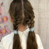 NICENEEDED 6PCS Snowflake Hair Clip, Nonslip Sparkly Hair Barrette Snap