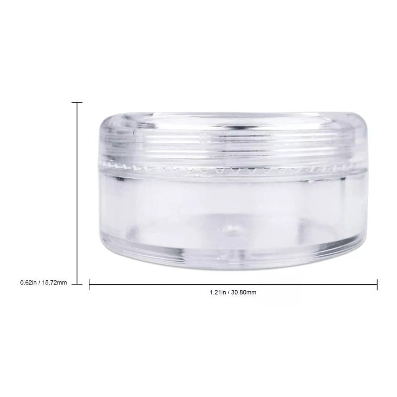 Brand: Beauticom Contenedor Envase Vacio Balsamo 50 Piezas 5gr Transparente