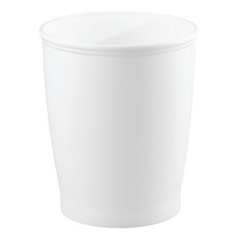 InterDesign Kent Wastebasket Trash Can-White