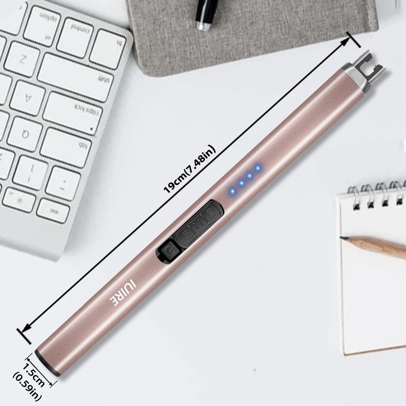 IUIRE Candle Lighters Electronic Arc Windproof Flameless USB Rechargeable Lighter