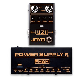 JOYO R-03 Distortion Heavy Metal Pedal Bundle with JP-05 Pedal Power Supply Built-in Rechargeable Battery