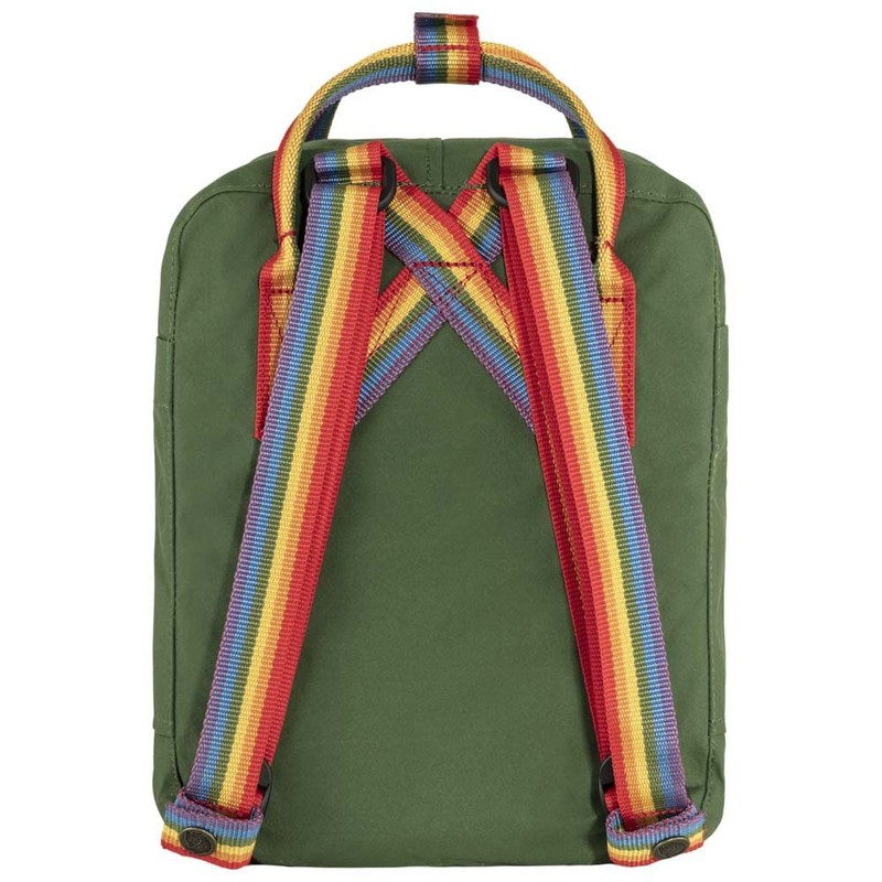 Fjällräven Kånken Rainbow Mini Spruce Green/Rainbow Pattern One Size