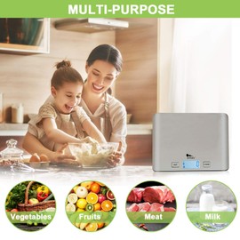 himaly Digital Kitchen Scales Food Scale with Stainless Steel Platform,Electronic Cooking Scale with Backlit LCD Display, Add, Weigh, Measures Liquids/Fluids, for Baking and Cooking,5KG,Silver