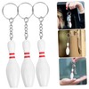 OHPHCALL 9pcs Bowling Keychain Keyring Adornment for Bags Lightweight Key