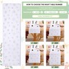 White Faux Fur Table Runner 13 x 108 inch Long