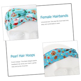 TOVINANNA 6pcs Christmas Headbands Festive Knotted Hair Wraps for Women and Girls Moisture-wicking Stretch Bands for Holiday Parties and Daily Wear Assorted Styles