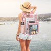 SDFGHG Clear Backpack,Sturdy Shape Heavy Duty Large Clear Backpack for