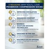 Pembrook Bamboo Viscose Light Compression Socks - 3 Pairs |