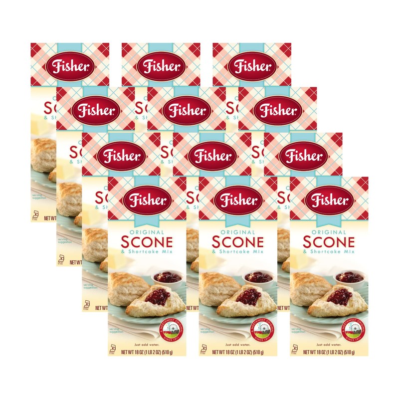 Fisher Original Fair Scone & Shortcake Mix, 18 Ounces (Pack