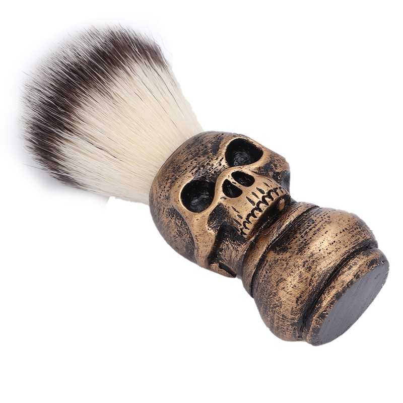 Men's Shaving Brush with Creative Skeleton Shape Handle Facial Beard