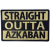 Tactical Straight Outta Azkaban Patch Military Badge Morale Aplique Embroidered