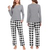 lemorliva Men & Women Pajama Sets for Couples Long Sleeve