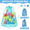Yamobi Pack of 3 Beach Toy Mesh Bags for Children,