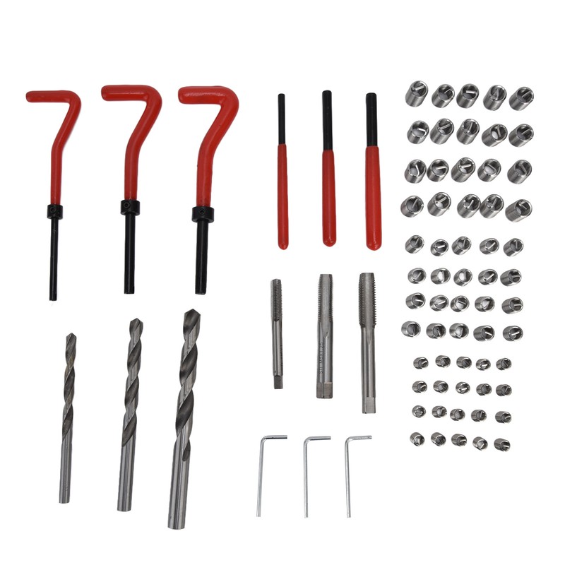 75Pcs Thread Repair Kit Restore Tool Spanner Wrench Twist Drill