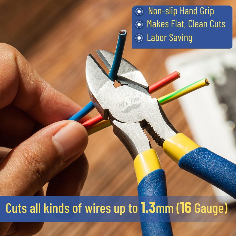 Mr. Pen - 6 Inch Diagonal & Flush Cutting Pliers