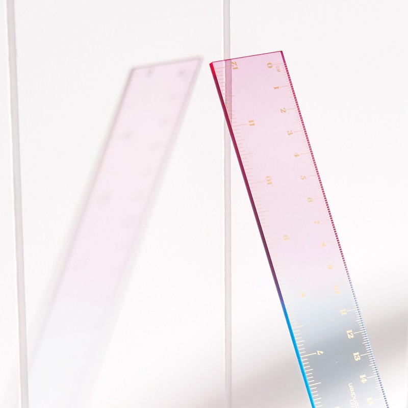 Erin Condren Ombre Essentials Acrylic Ruler, Measure in Style with