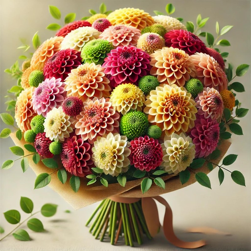 22Day Seeds: Seeds Dahlia Pompon Mix/Annual Flowers