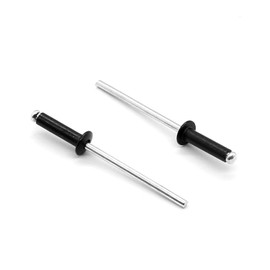 Yoohey 1/8 x 1/2 Inch Pop Rivets Kit Aluminum Rivets Kit,100Pcs Black Blind Rivets Metal Rivets for DIY Home Uses