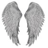 2 Pairs DIY Clothes Wing Sequins Patch Sequins Angel Wings
