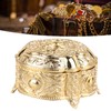 Metal Jewelry Box Innovative Light Luxury Shell Flower Round Trinket