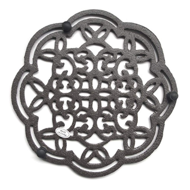 TAMUME Cast Iron Trivet for Table Service, Vintage Appeal with